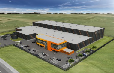 Gesamtansicht der geplanten Werksanlage