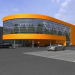 Detailansicht geplantes Verwaltungsgebäude