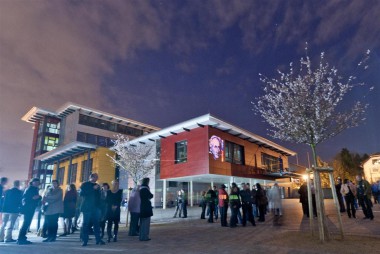 Lichtshow am Winterabend