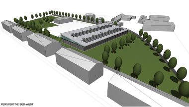 Geplantes Multifunktionsgebäude