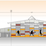 Entwurf zum Neubau einer 2-Feld Halle