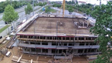 Stand der Baustelle via Webcam